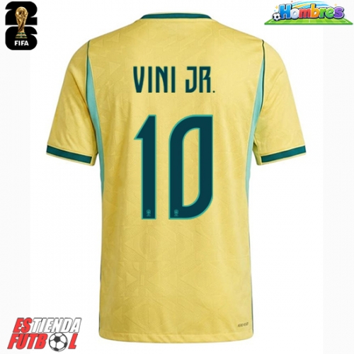 Brasil Vinicius Junior #10 Primera Equipación Mundial 2026 Manga Corta